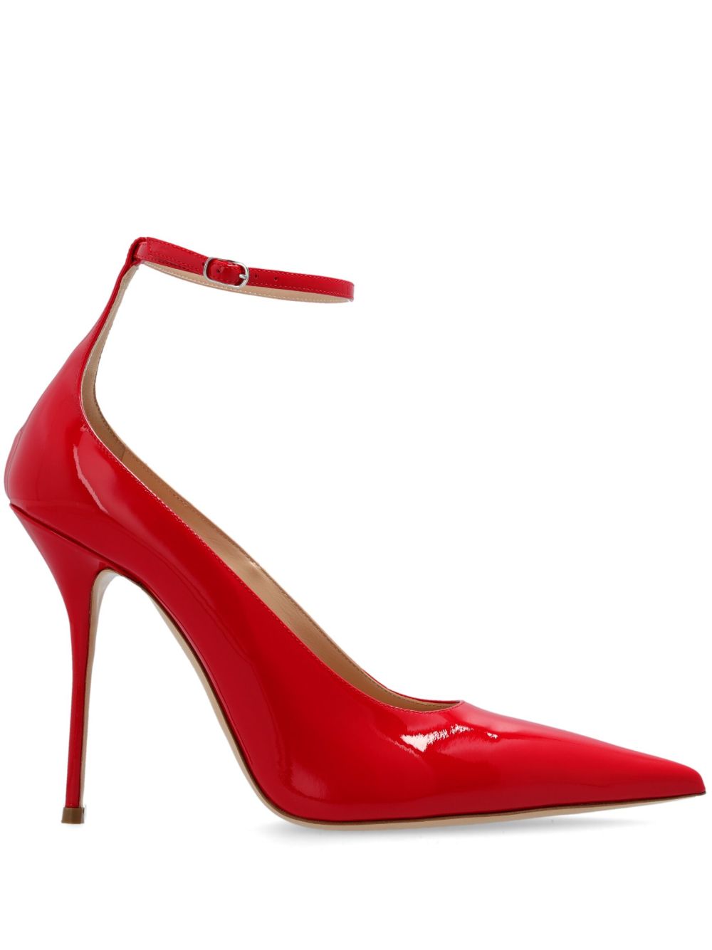 Casadei Tiff 裹踝带高跟鞋 - 红色