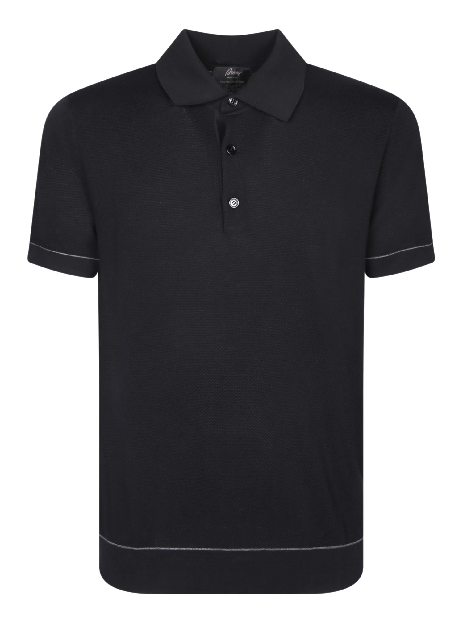 Brioni 纹理Polo衫