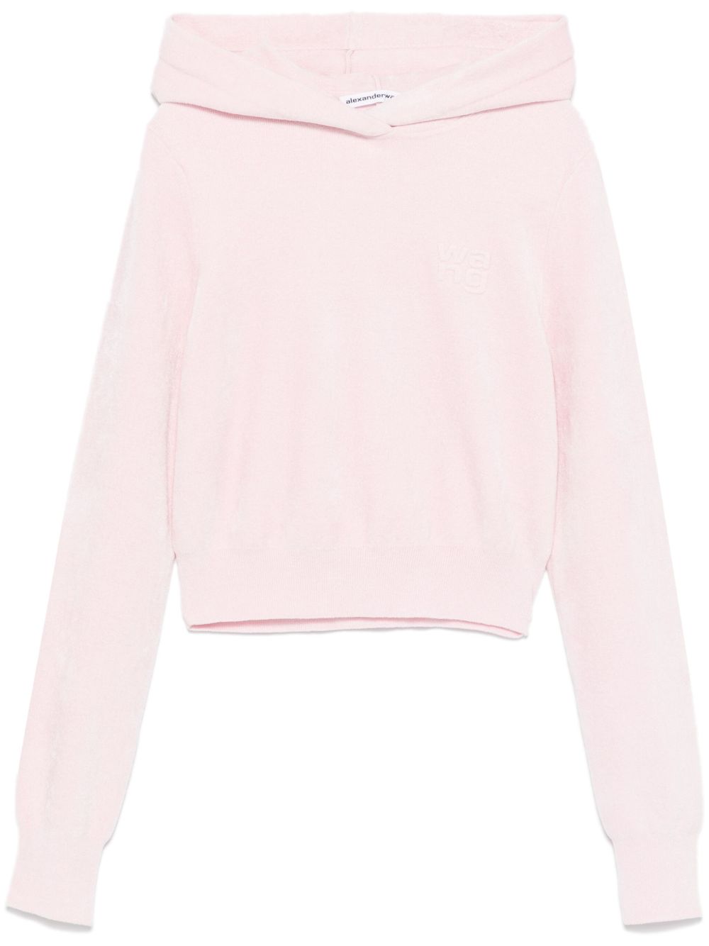 Alexander Wang 短款连帽衫 - 粉色