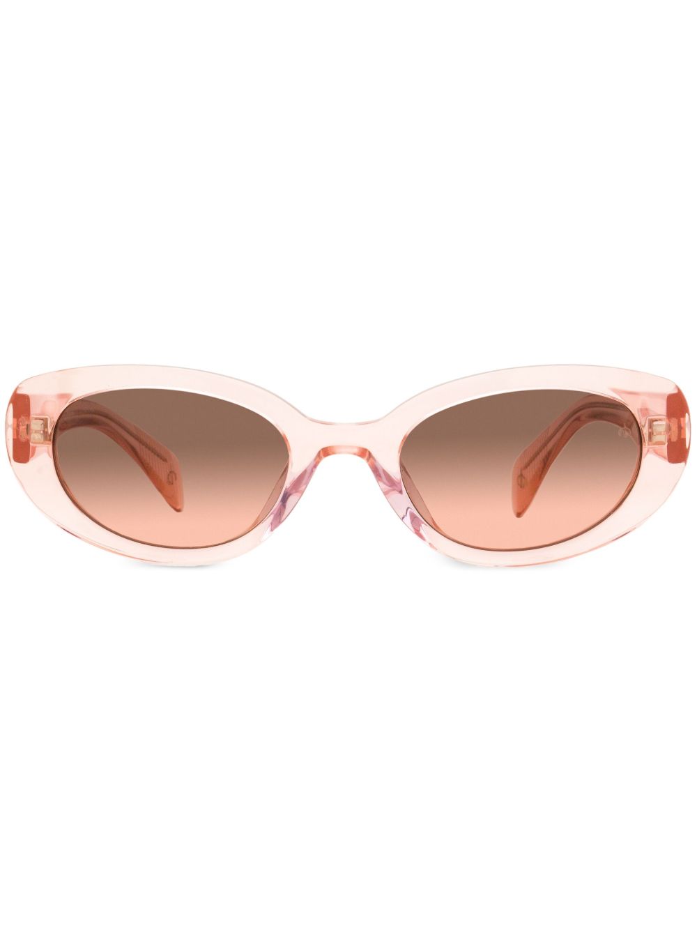 RAG & BONE EYEWEAR Ann 椭圆形框太阳眼镜 - 粉色