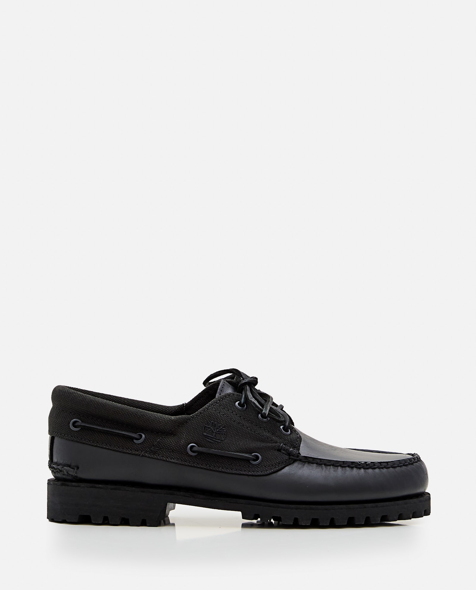 Timberland 经典船鞋 全黑头层牛皮
