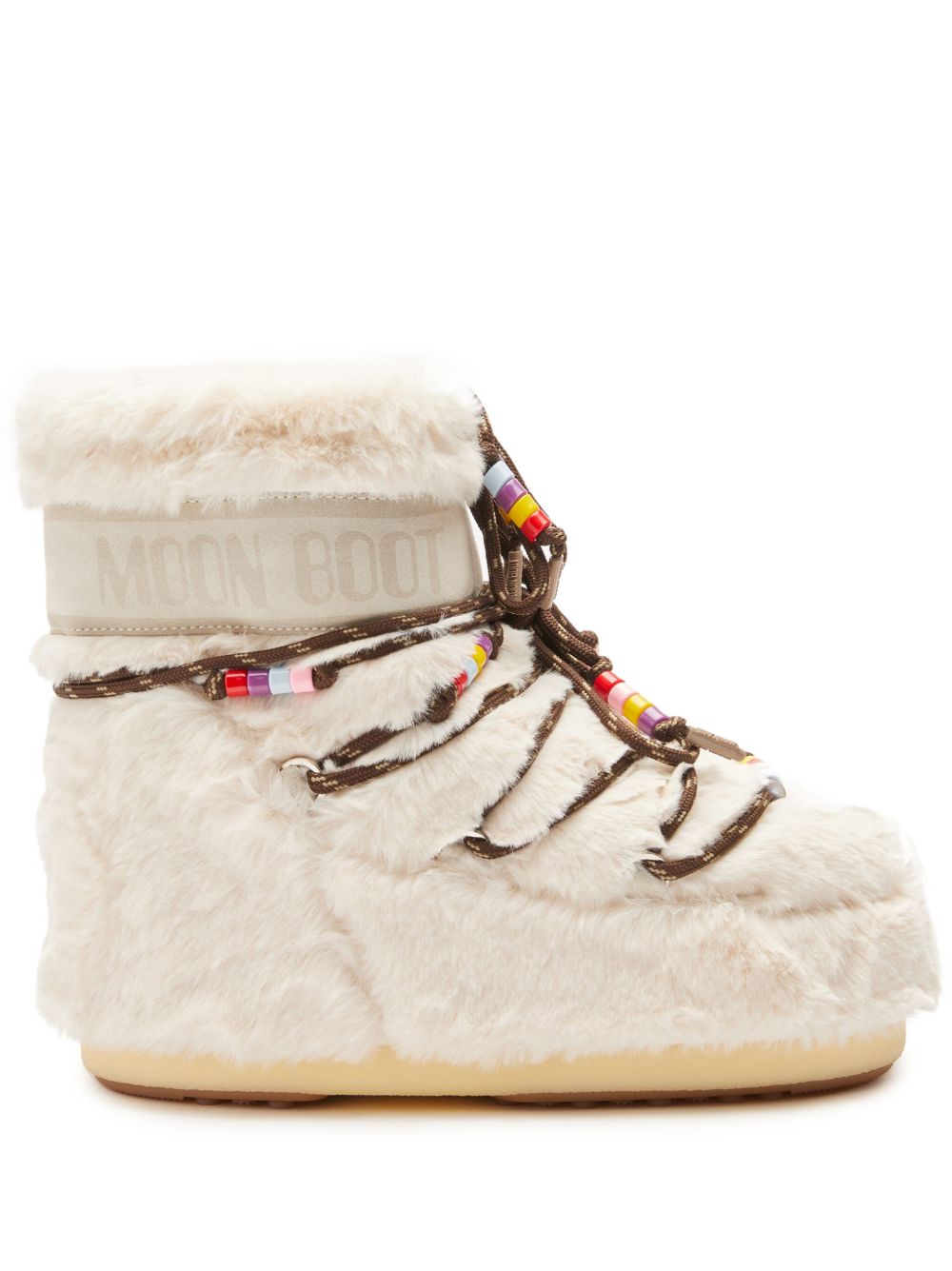 Moon Boot Icon Low 人造皮草雪靴 - 中性色