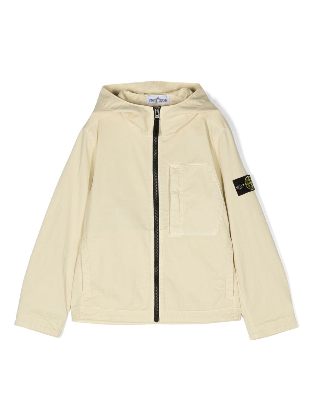 Stone Island Junior 罗盘徽章连帽夹克 - 黄色