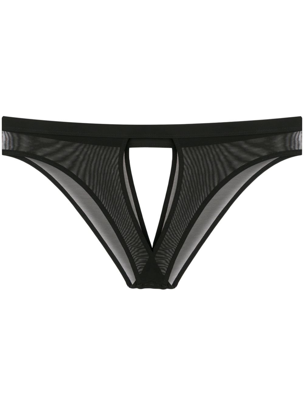 Maison Close Pure Tentation镂空三角裤 - 黑色
