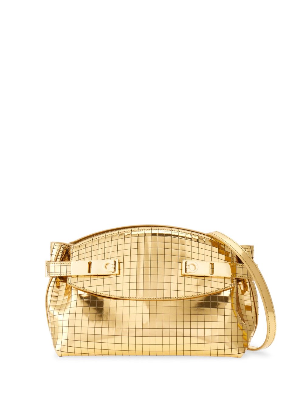 Ferragamo Hug 小号斜挎包 - 金色