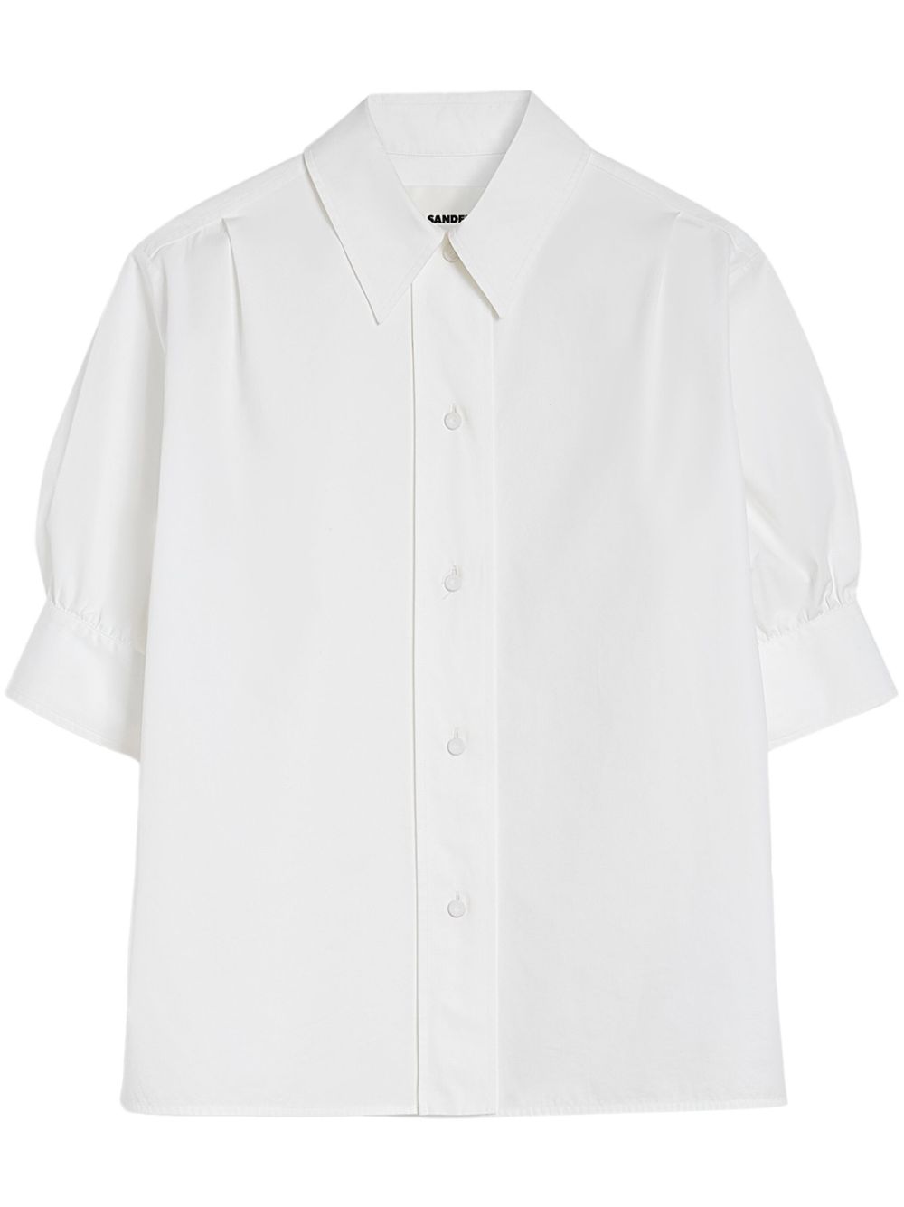 Jil Sander 排扣衬衫 - 白色