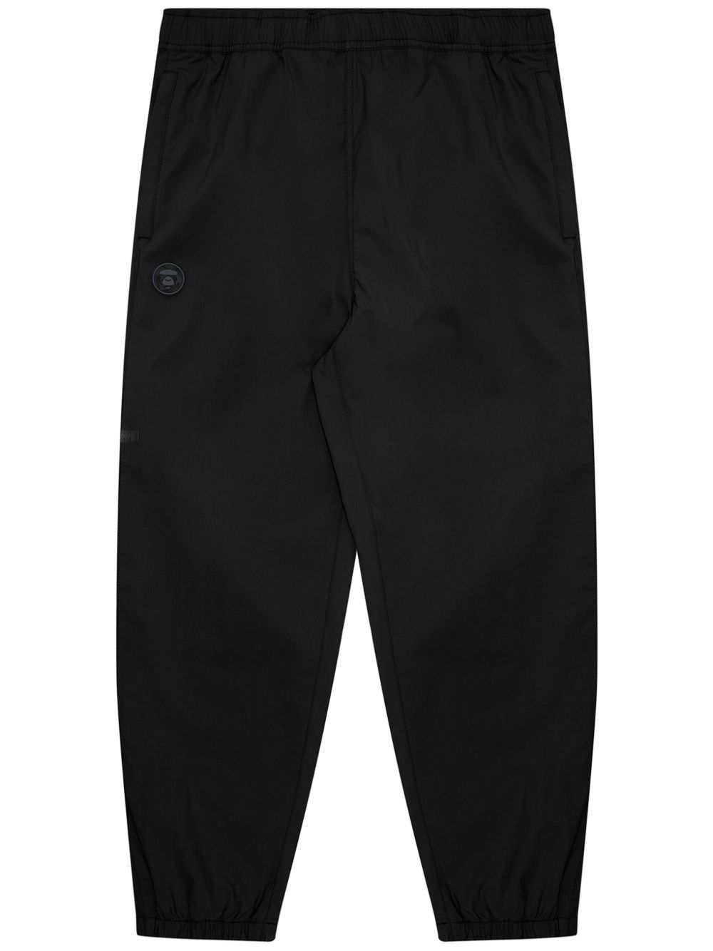 AAPE BY *A BATHING APE® logo 贴花工装裤 - 黑色
