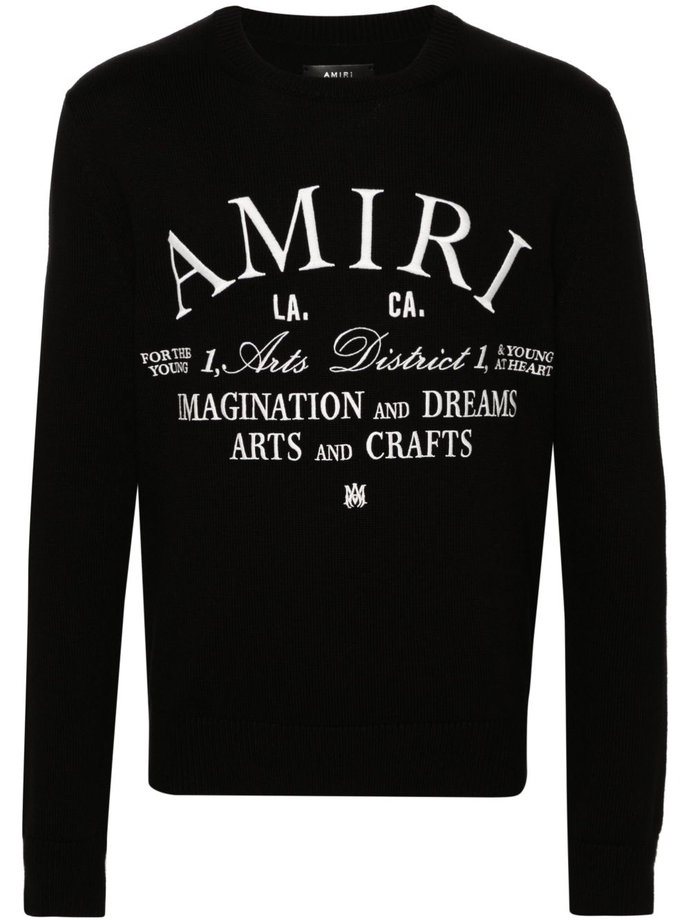 AMIRI Arts District 棉毛衣 - 黑色