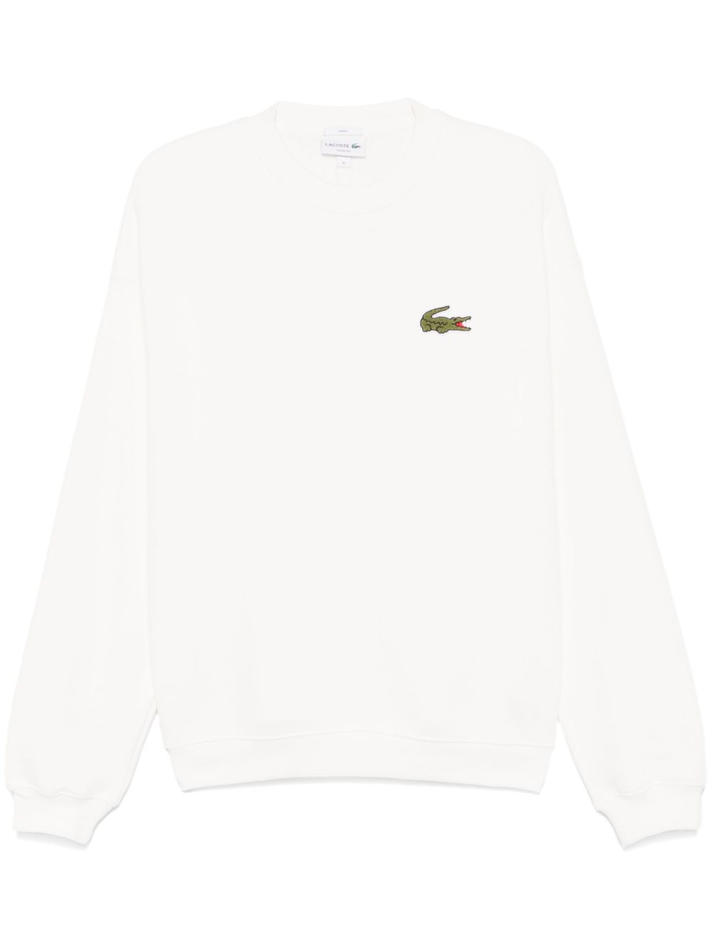 Lacoste 标贴卫衣 - 白色