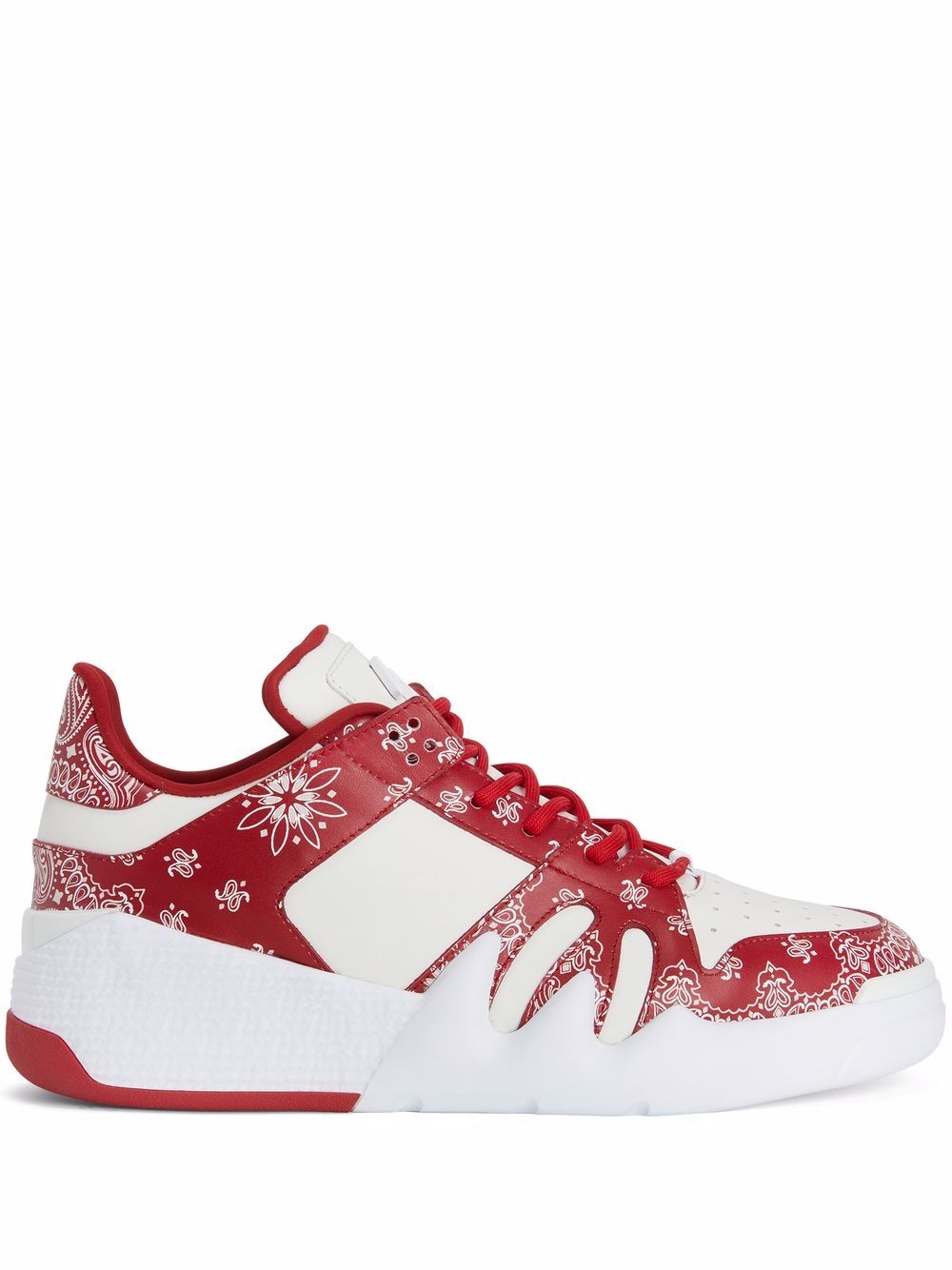 Giuseppe Zanotti Talon 佩斯理印花运动鞋 - 红色