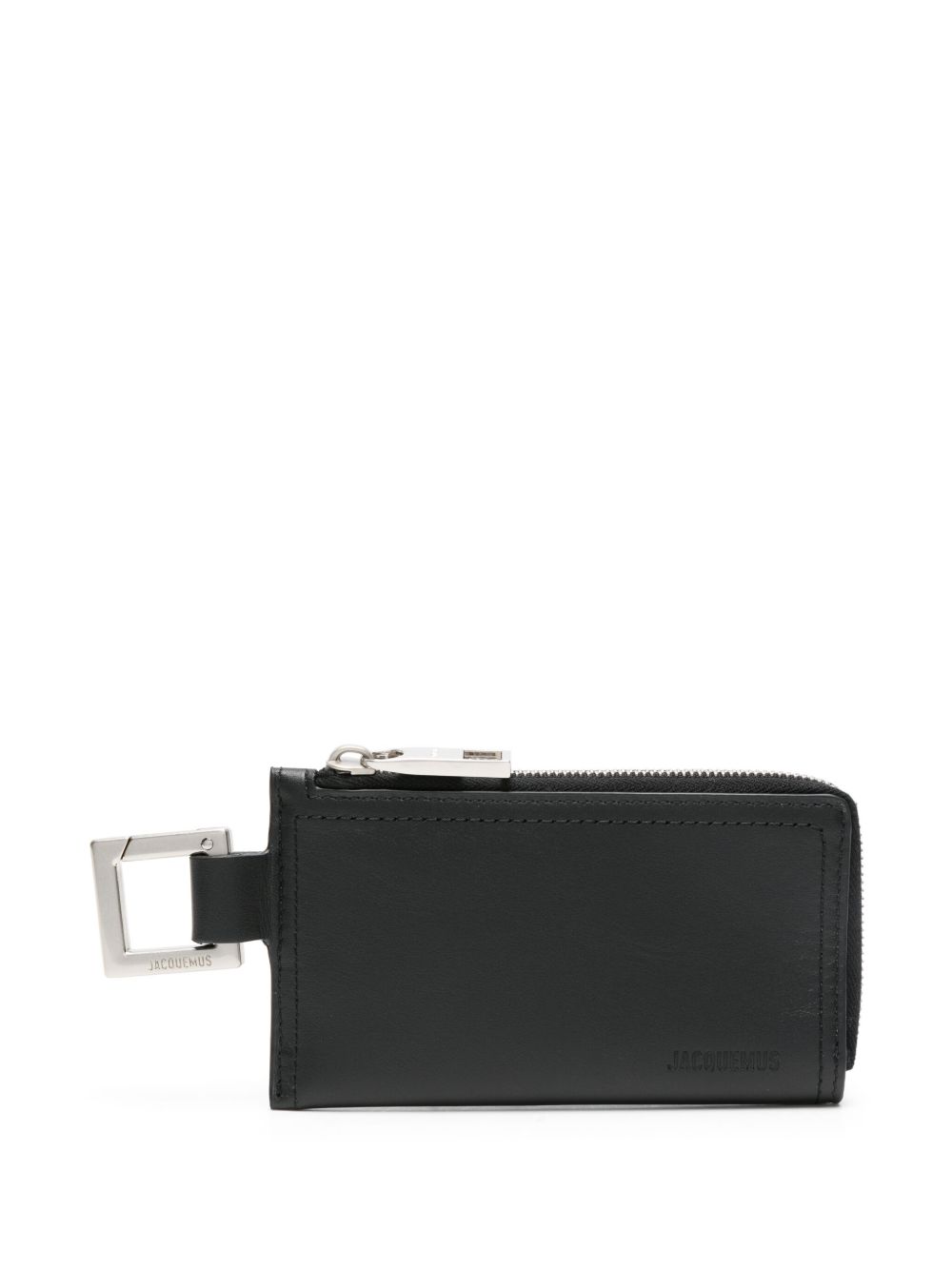 Jacquemus Le Porte-Zippe Cuerda 皮质卡夹 - 黑色