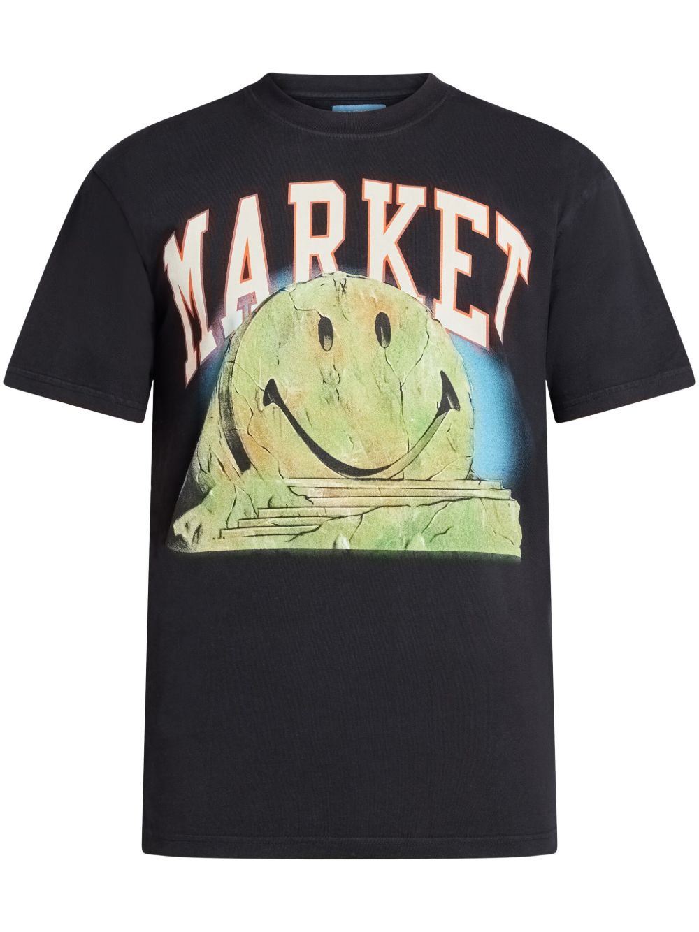 MARKET 图案印花棉T恤 - 黑色