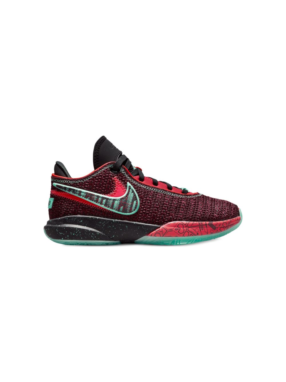 Nike Kids LeBron 20 Night Maroon 运动鞋 - 红色