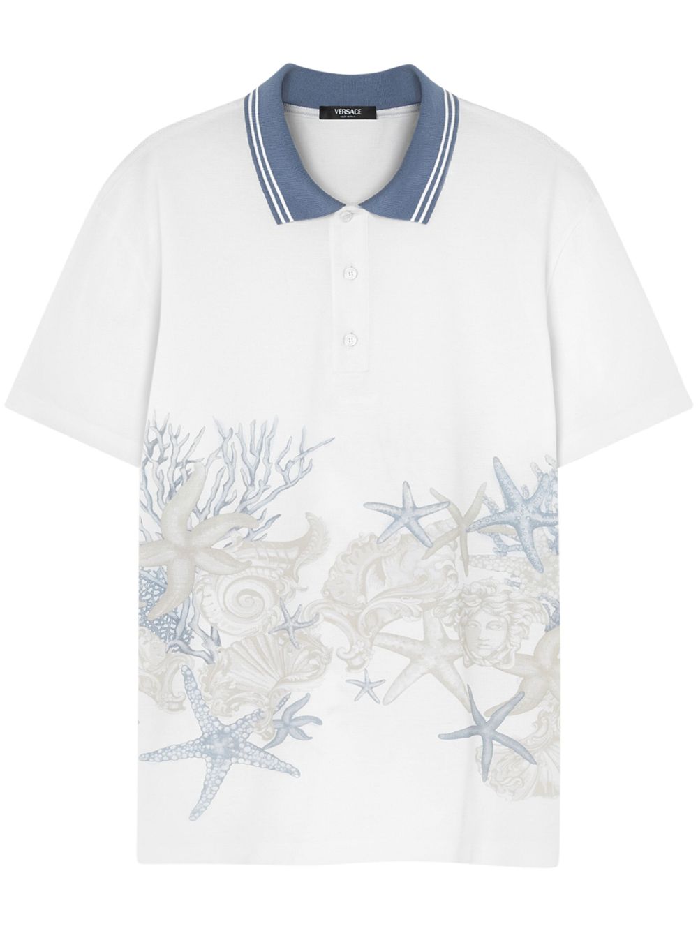 Versace Barocco Sea polo衫 - 白色