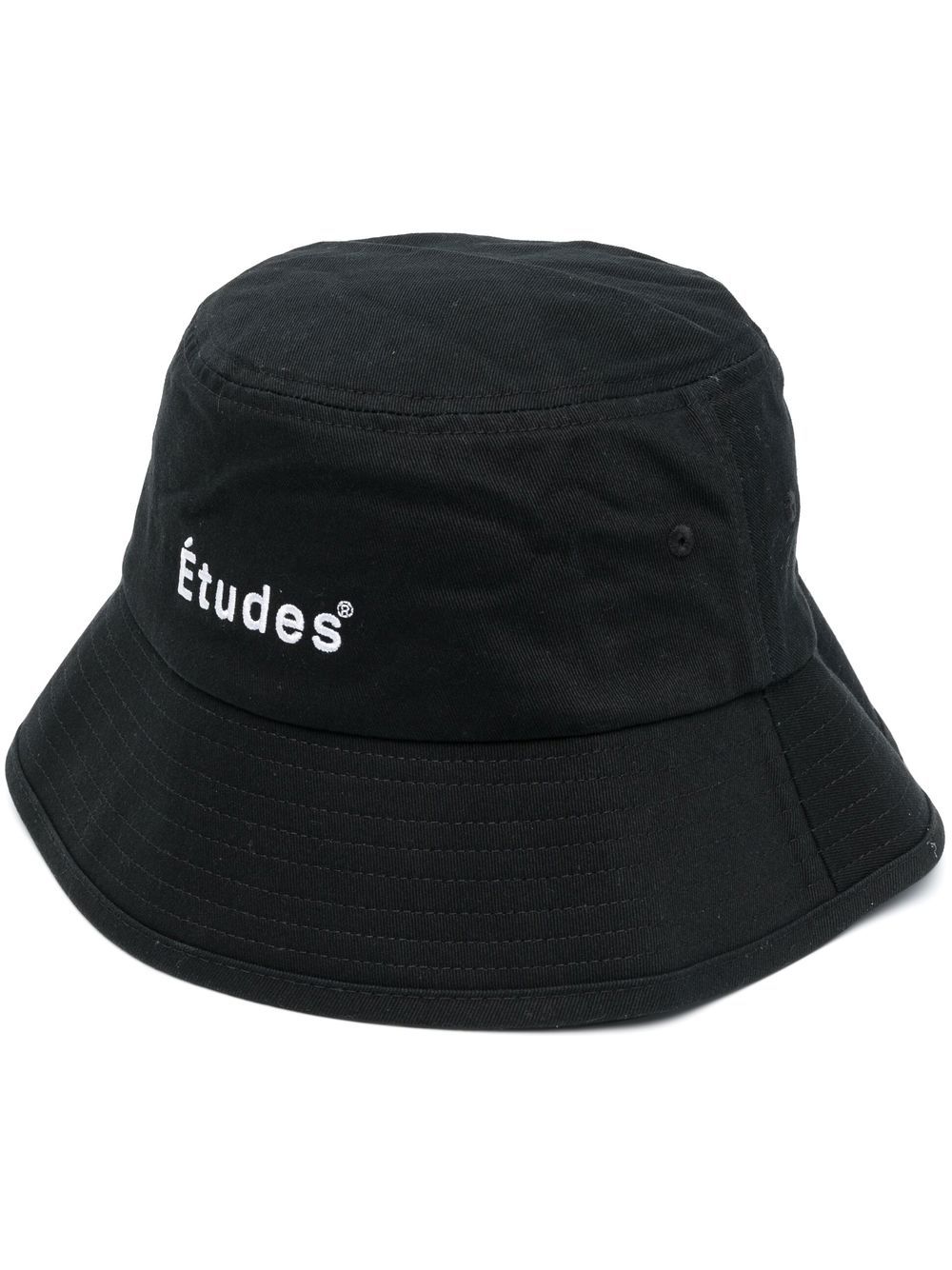 Etudes logo刺绣渔夫帽 - 黑色