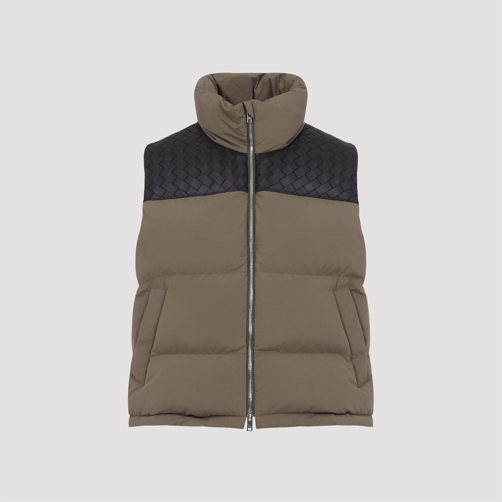 Bottega Veneta Intrecciato编织蓬松马甲
