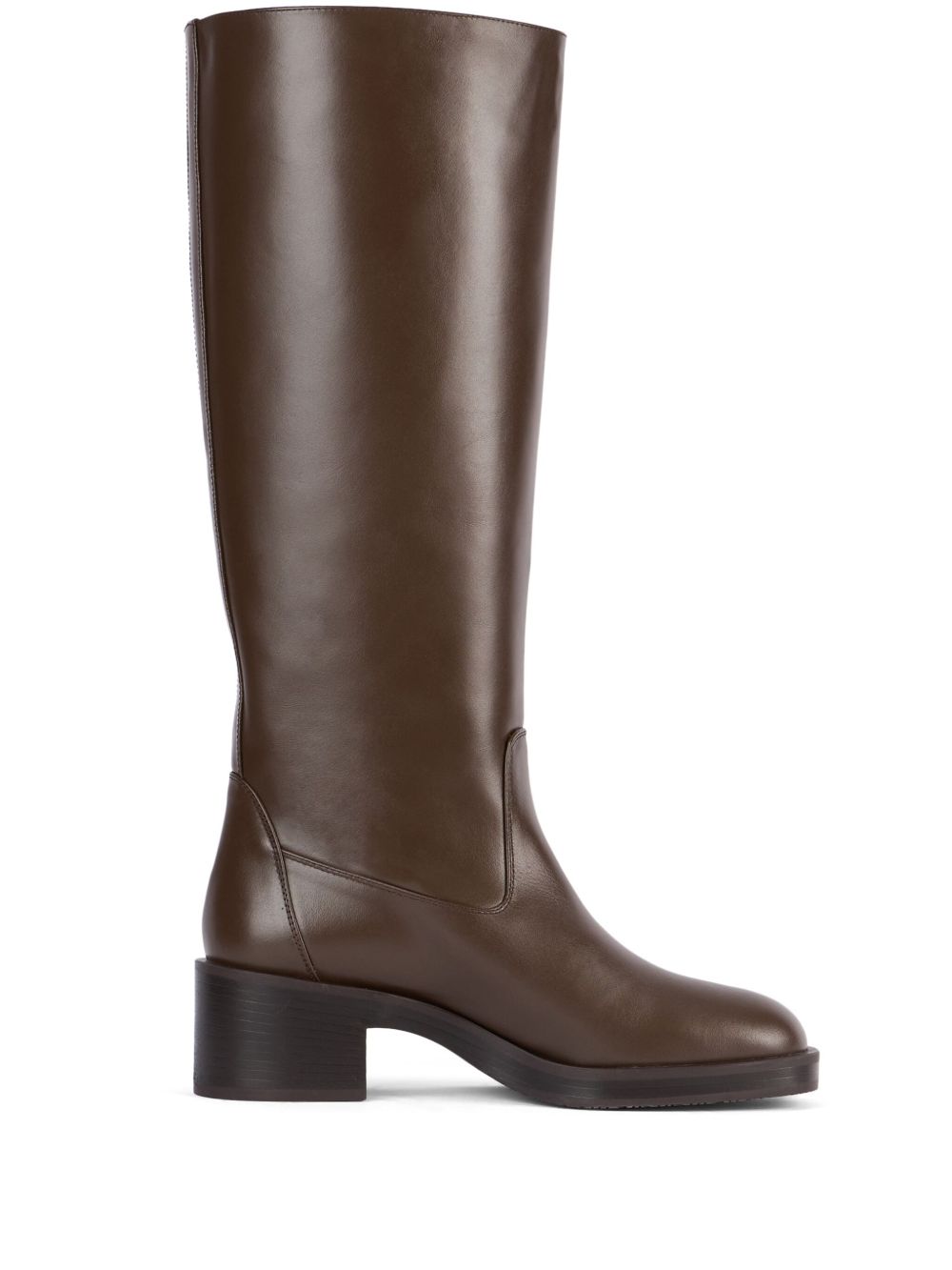 Stuart Weitzman 拼接及膝靴 - 褐色