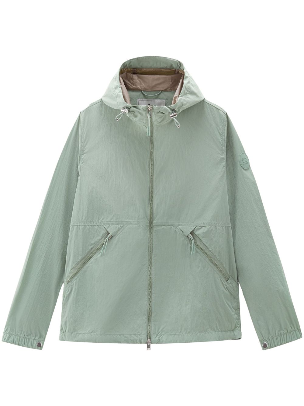 Woolrich Crinkle 连帽防风衣 - 绿色