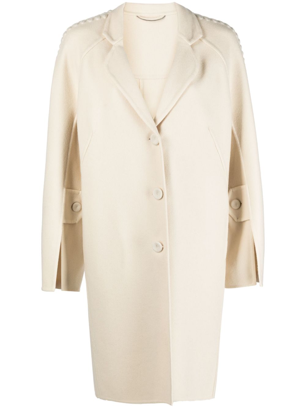 Ermanno Scervino 马海毛混纺束腰风衣 - 中性色