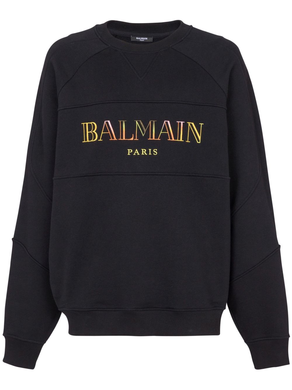 Balmain 刺绣超大款卫衣 - 黑色