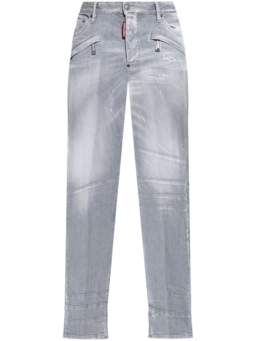 DSQUARED2 仿旧效果牛仔裤 - 灰色