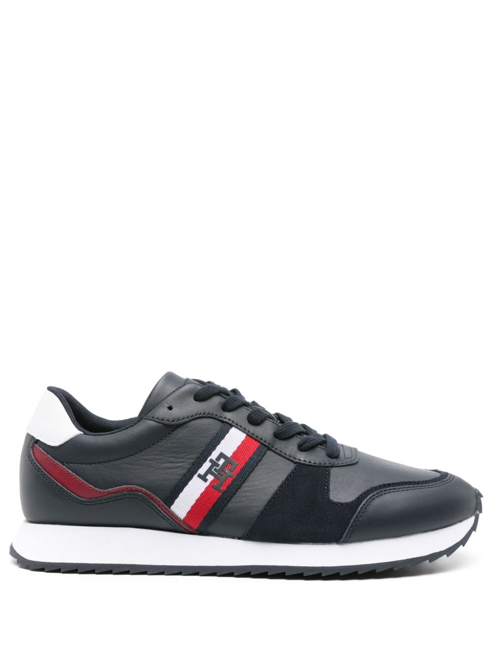 Tommy Hilfiger Runner Evo 拼接运动鞋 - 蓝色