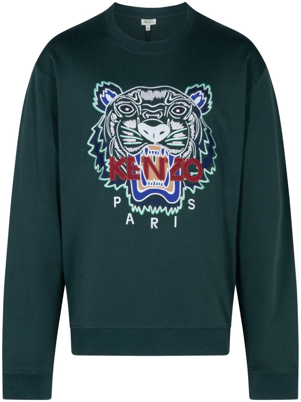 Kenzo Tiger 印花卫衣 - 绿色