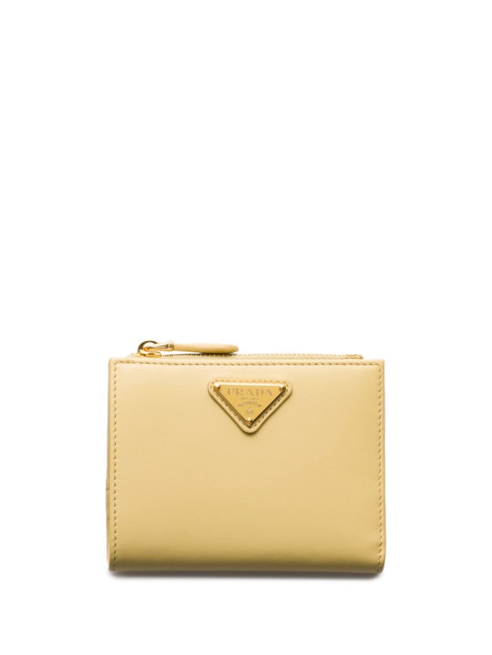 Prada logo标牌钱包 - 黄色