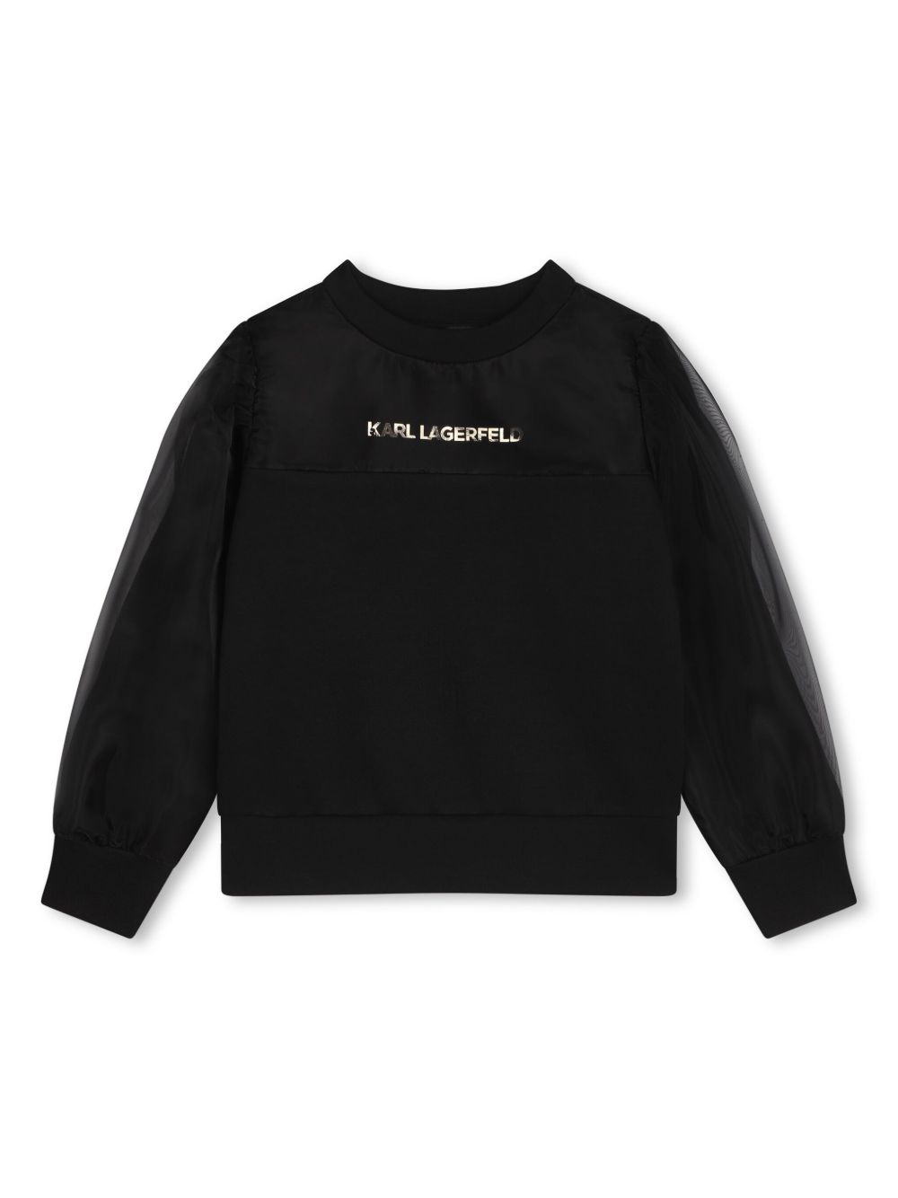 Karl Lagerfeld Kids logo印花卫衣 - 黑色