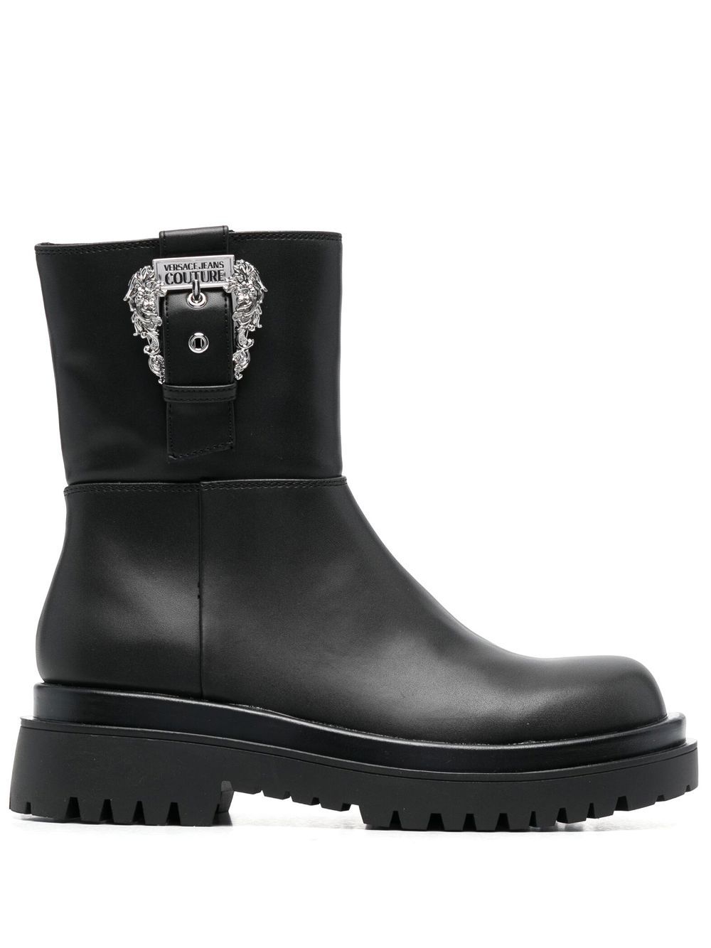 Versace Jeans Couture 范思哲 搭扣及踝靴 - 黑色