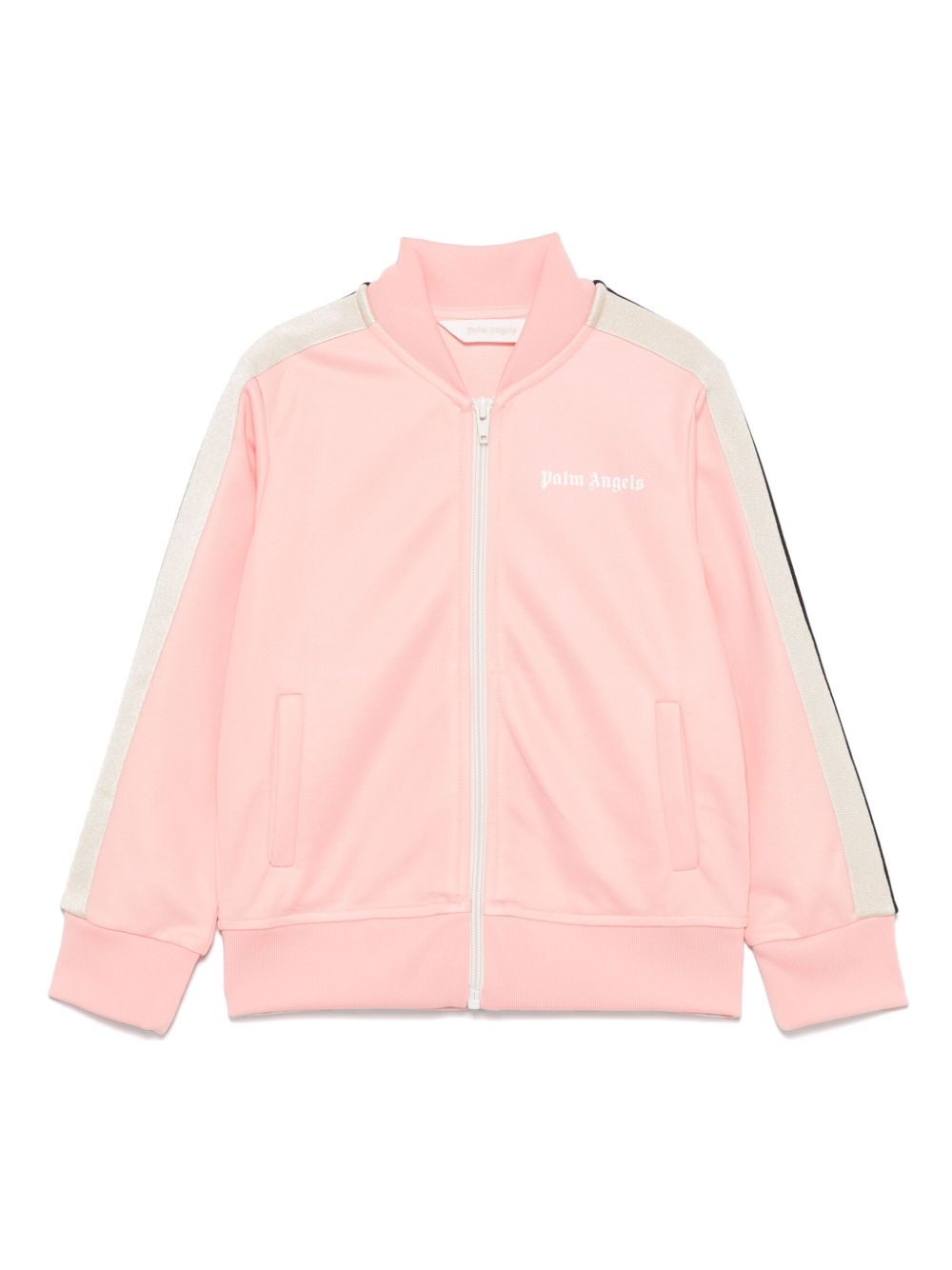 Palm Angels Kids logo印花运动夹克 - 粉色