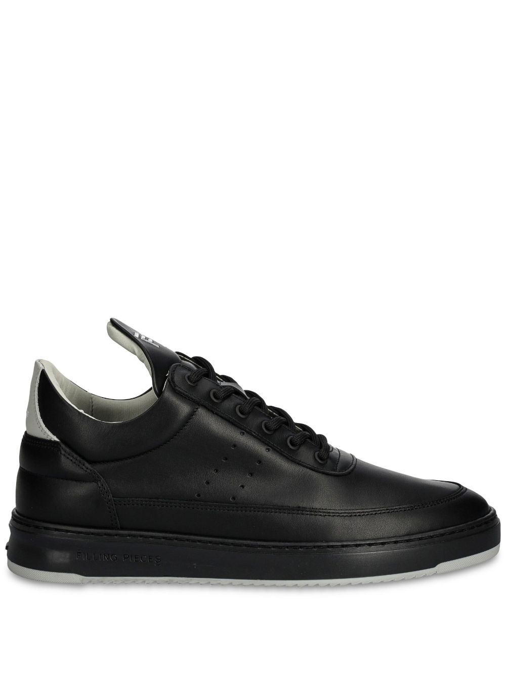 Filling Pieces 皮质运动鞋 - 黑色