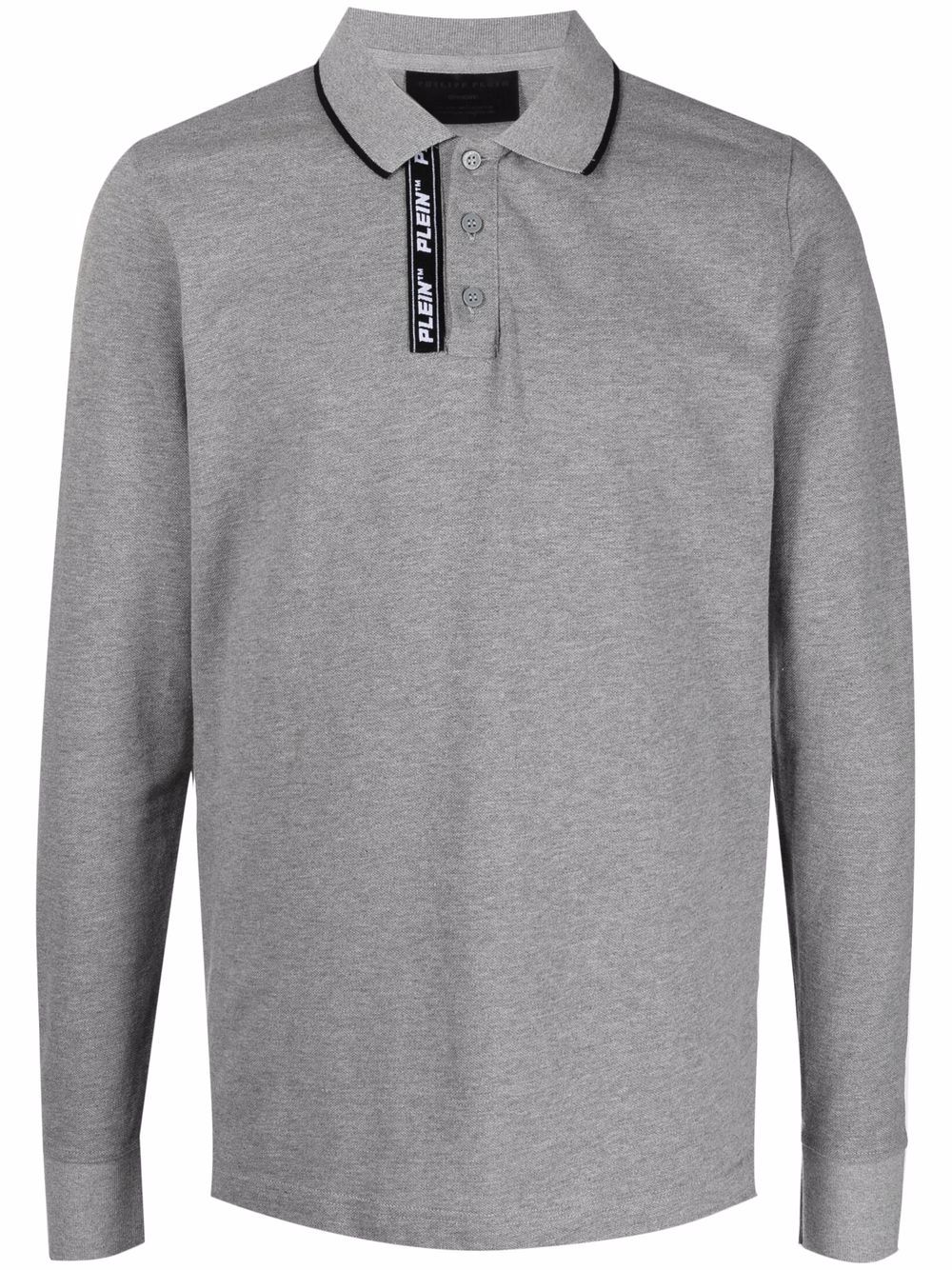 Philipp Plein 标贴polo衫 - 灰色