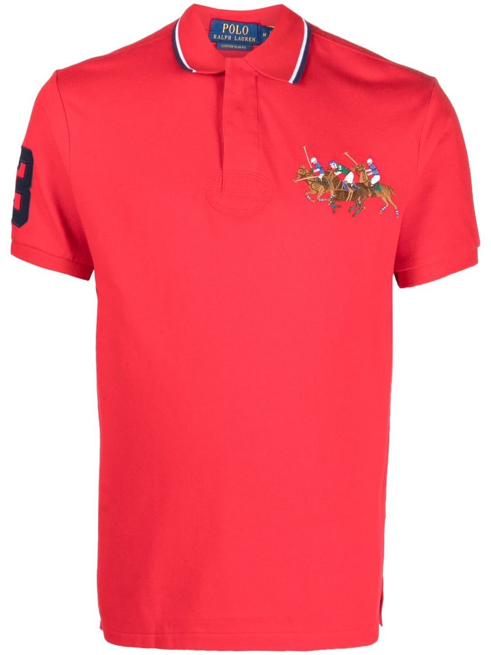 Polo Ralph Lauren Triple-Pony 棉polo衫 - 红色