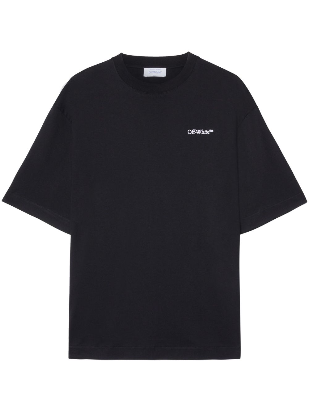 Off-White Tattoo 箭头图案刺绣棉T恤 - 黑色