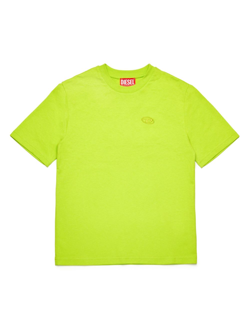 Diesel Kids logo刺绣T恤 - 绿色