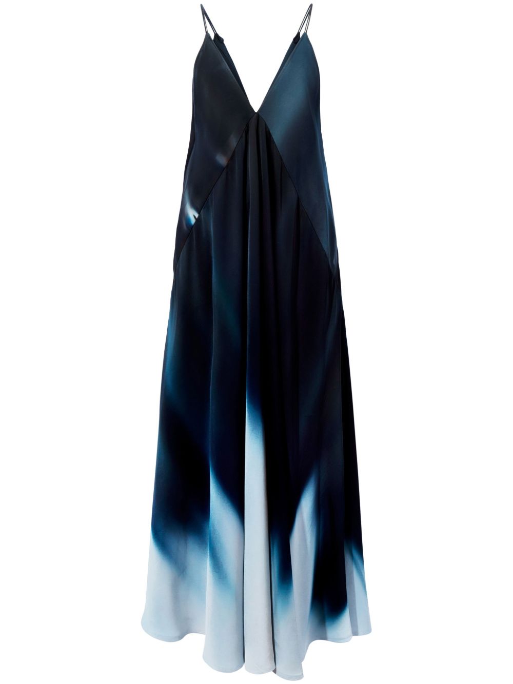 Proenza Schouler Torres 渐色效果超长连衣裙 - 蓝色