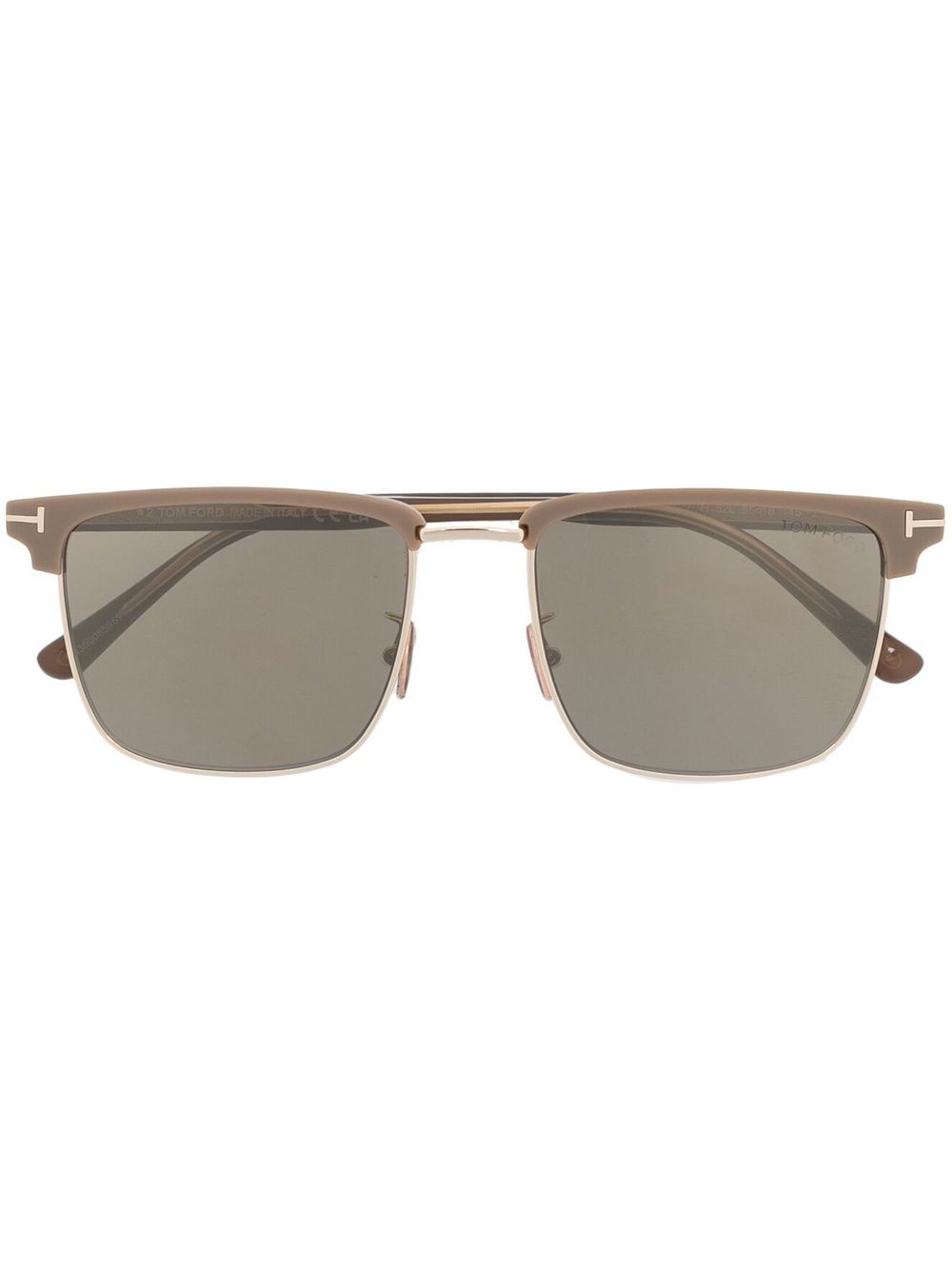 TOM FORD Eyewear 有色镜片直镜腿太阳眼镜 - 褐色
