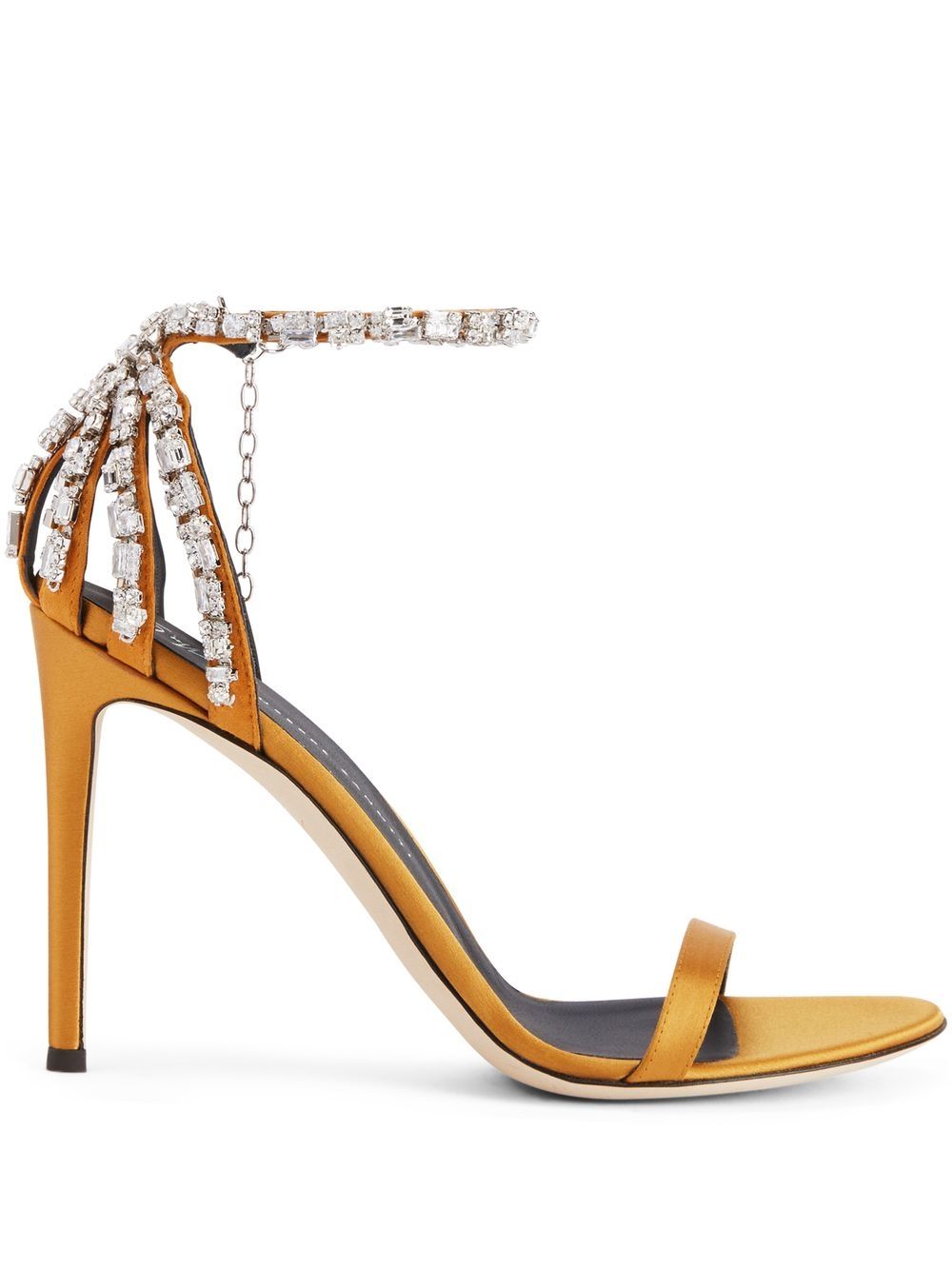 Giuseppe Zanotti Adele 晶饰高跟凉鞋 - 金色