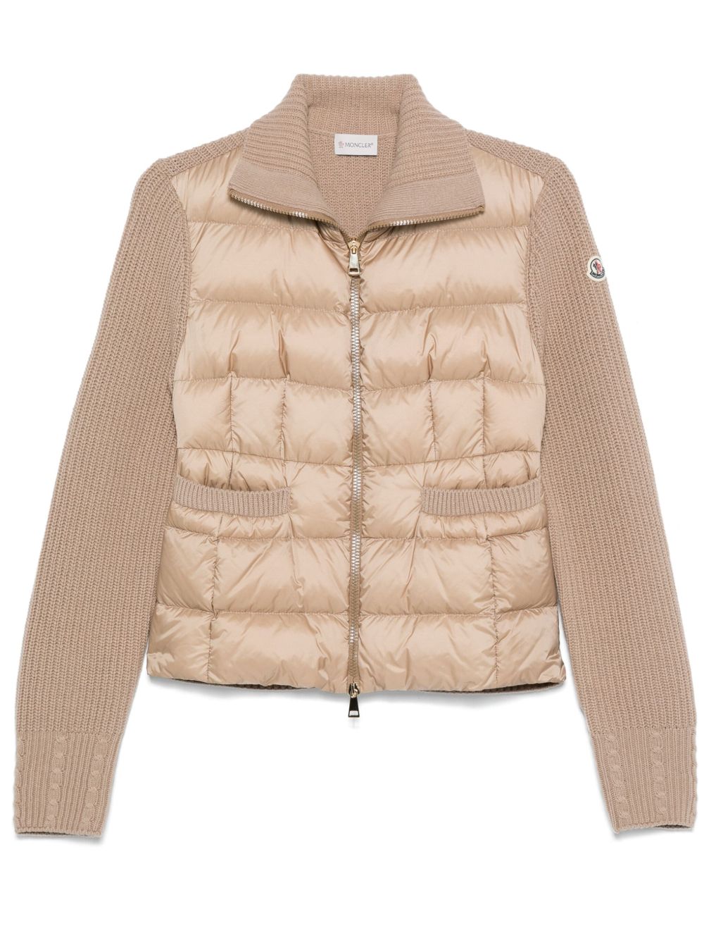 Moncler 填充拉链开衫 - 中性色