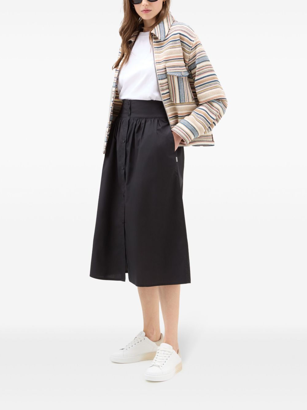 Woolrich A字半身裙 - 黑色