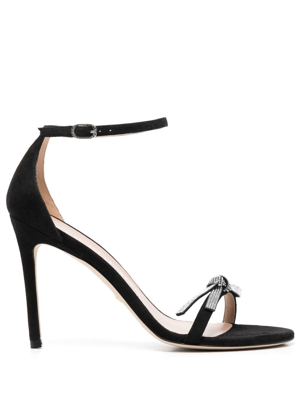 Stuart Weitzman 露趾厚底凉鞋 - 黑色