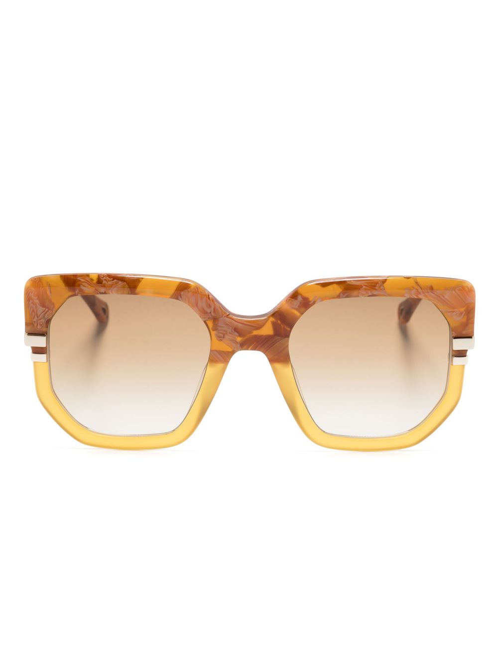 Chloé Eyewear West 太阳眼镜 - 褐色