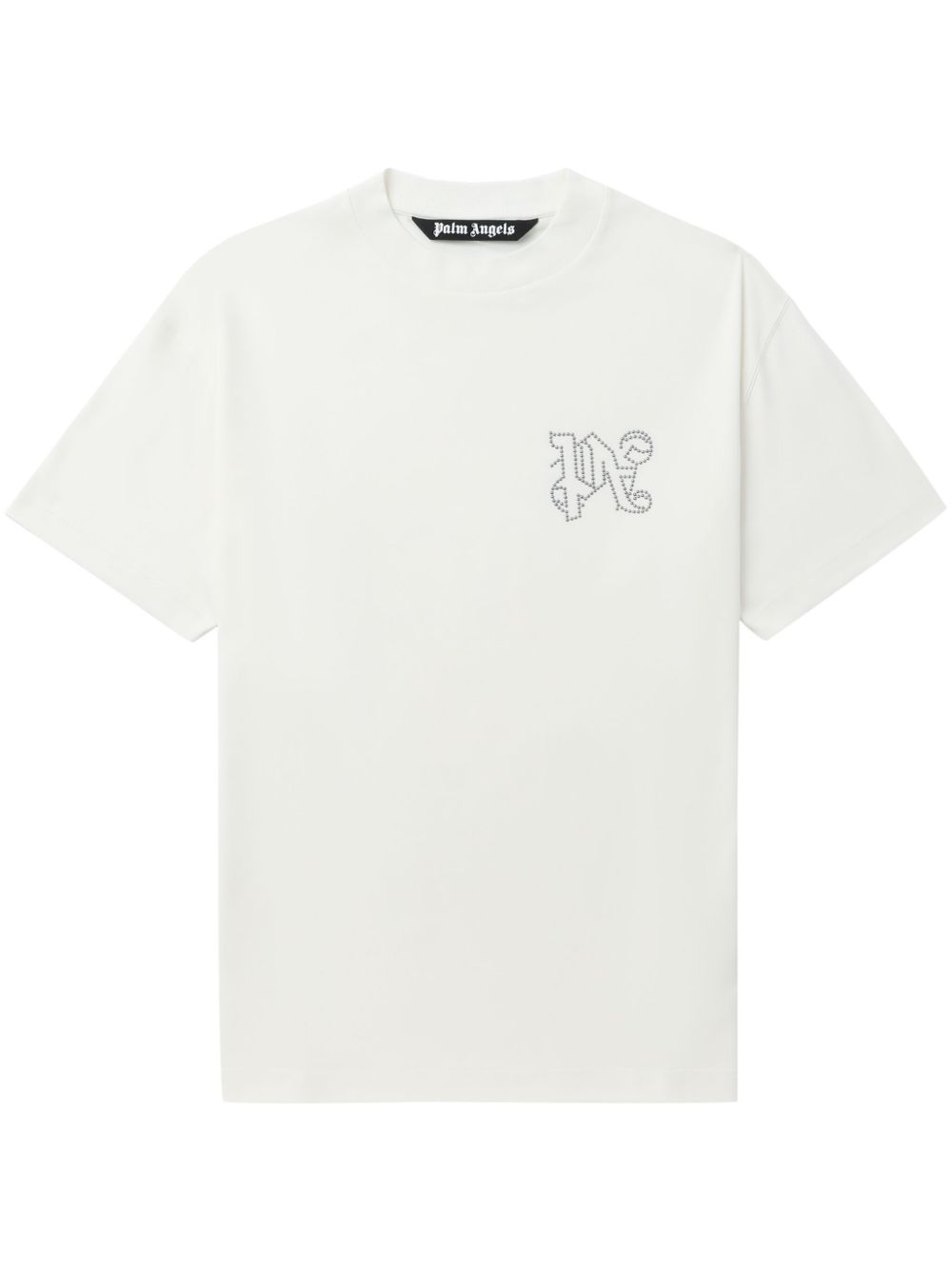 Palm Angels 铆钉logo T恤 - 白色