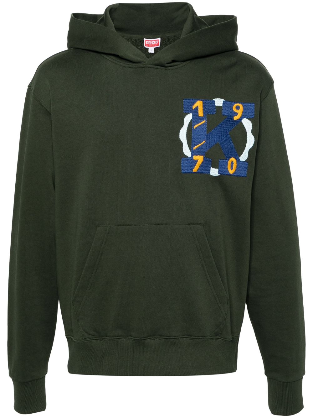 Kenzo 插画刺绣棉连帽衫 - 绿色