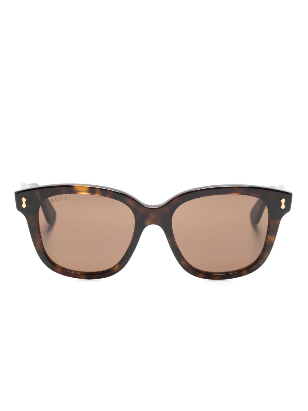 Gucci Eyewear GG1264S 方框太阳眼镜 - 褐色