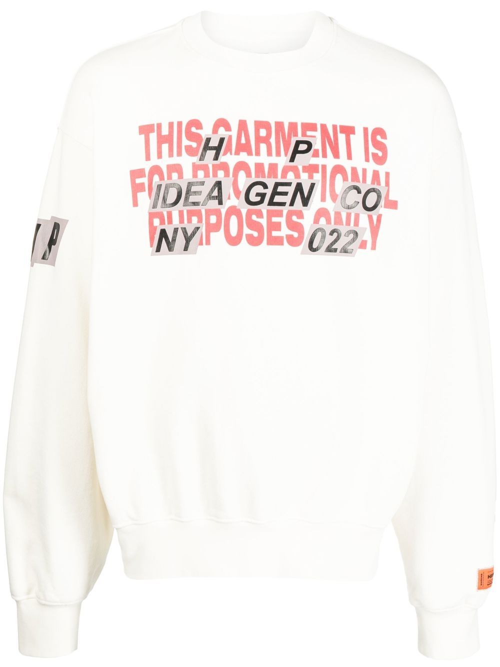 Heron Preston 标语印花长袖卫衣 - 白色