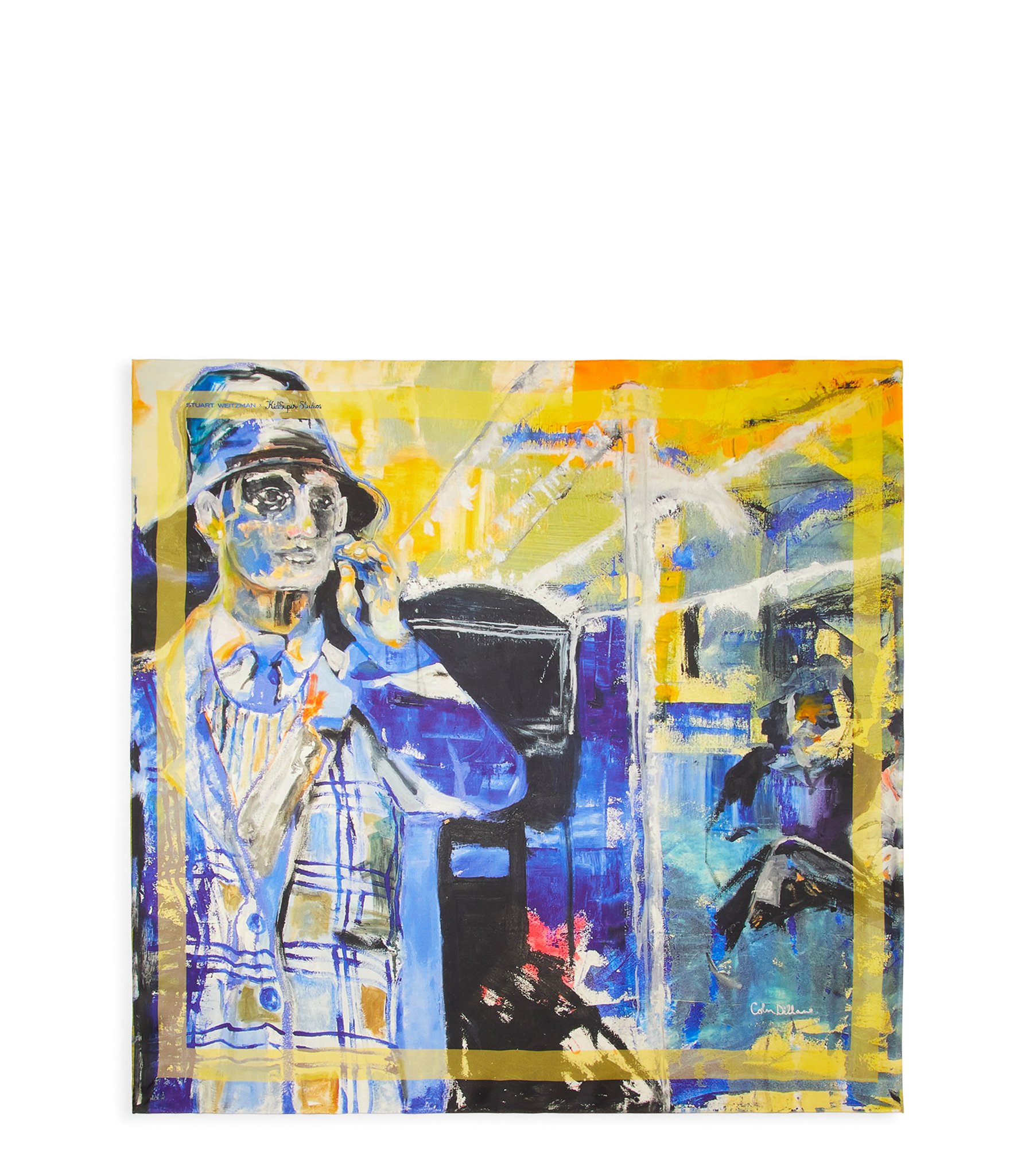 Stuart Weitzman Sw X Kidsuper Silk Scarf - Woman Stuart Weitzman X Kidsuper Blue One Size