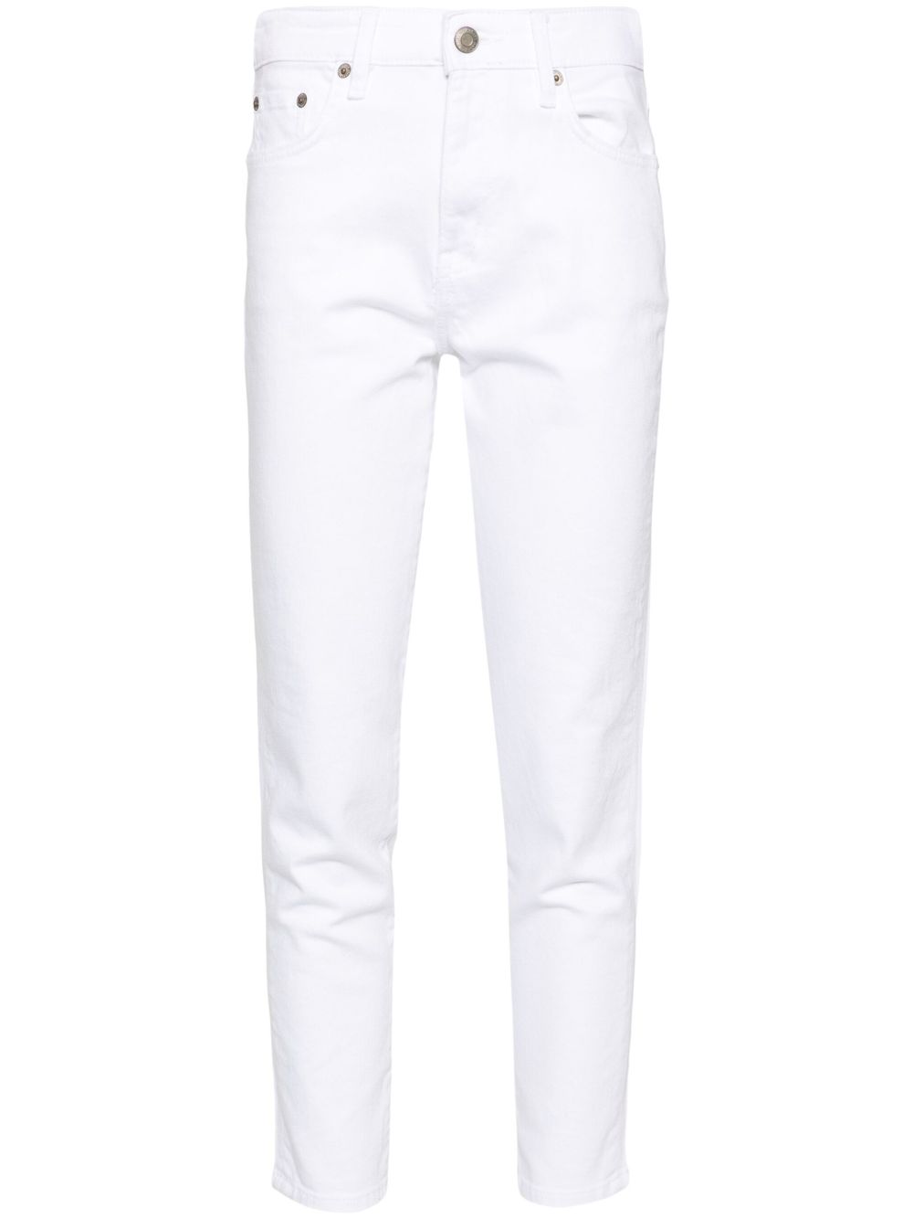 Lauren Ralph Lauren 高腰紧身牛仔裤 - 白色