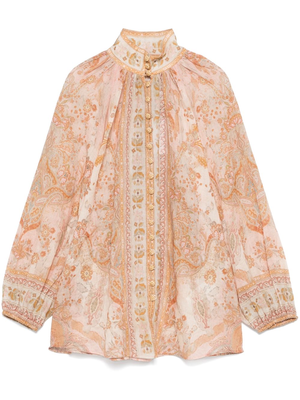 ZIMMERMANN Acacia Billow 罩衫 - 中性色